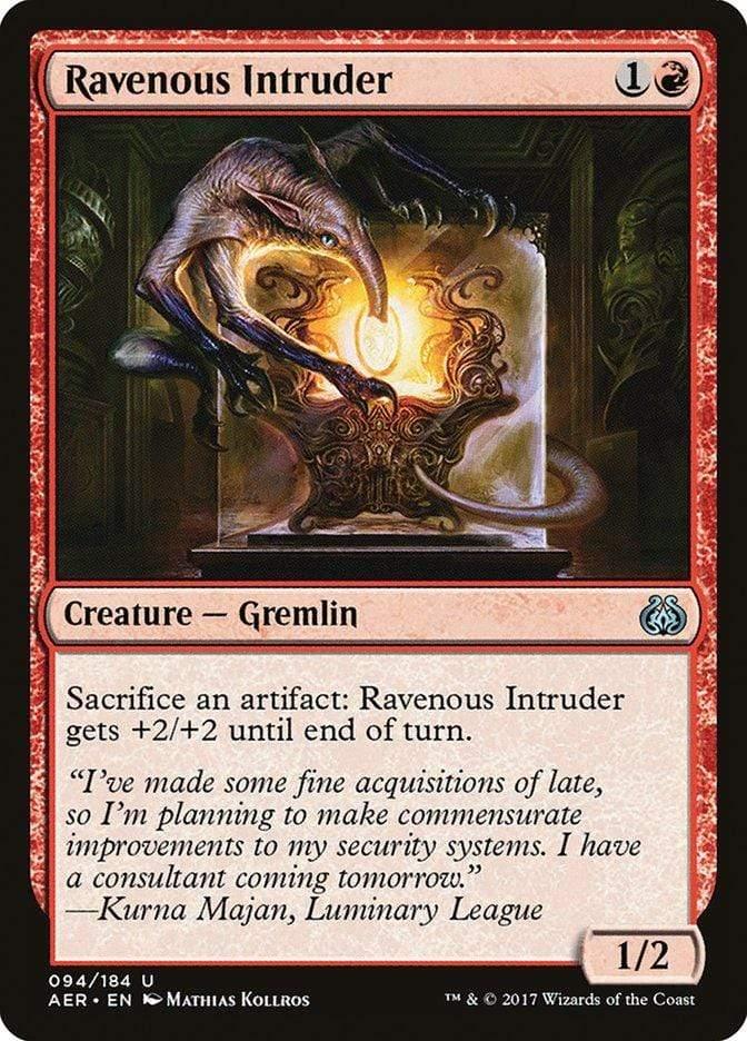 Magic: The Gathering MTG Single Ravenous Intruder [Aether Revolt]