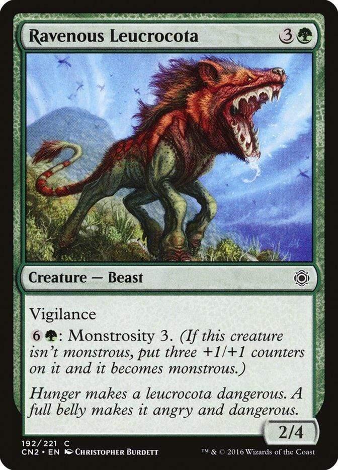 Magic: The Gathering MTG Single Ravenous Leucrocota [Conspiracy: Take the Crown]