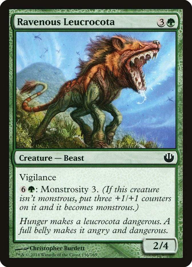 Magic: The Gathering MTG Single Ravenous Leucrocota [Journey into Nyx]