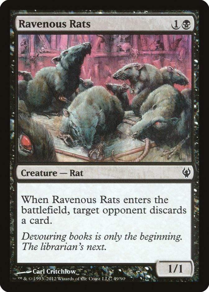 Magic: The Gathering MTG Single Ravenous Rats [Duel Decks: Izzet vs. Golgari]
