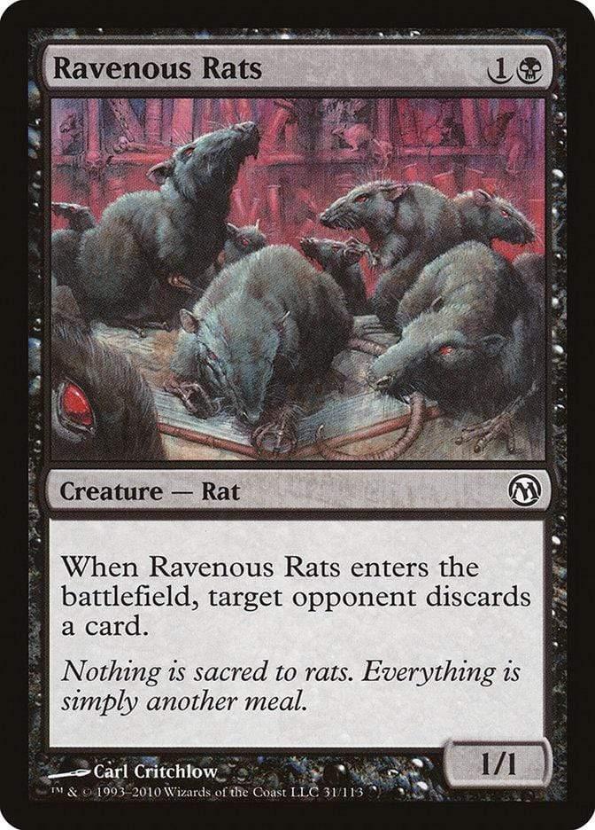 Magic: The Gathering MTG Single Ravenous Rats [Duels of the Planeswalkers]