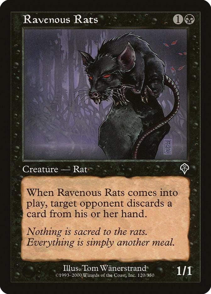 Magic: The Gathering MTG Single Ravenous Rats [Invasion]