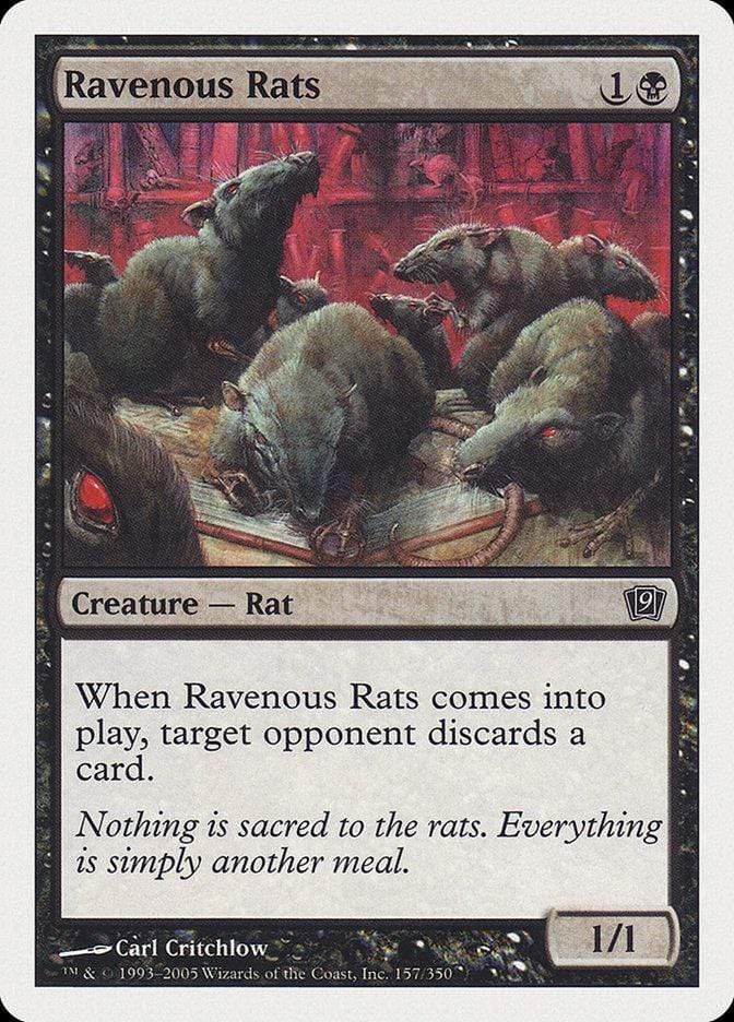 Magic: The Gathering MTG Single Ravenous Rats [Ninth Edition]