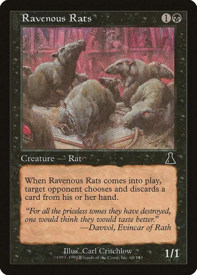 Magic: The Gathering MTG Single Ravenous Rats [Urza's Destiny]