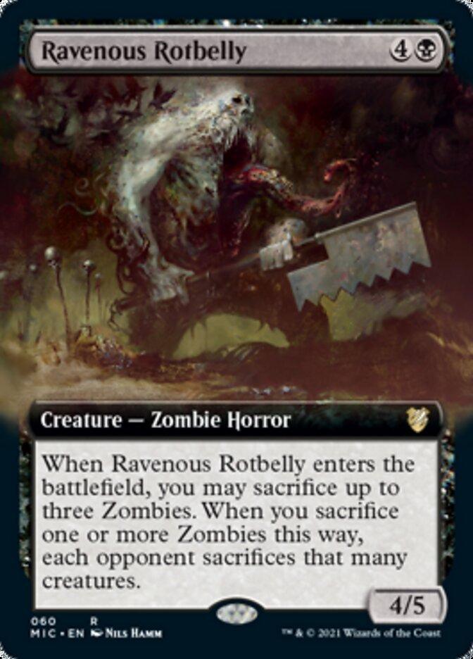 Magic: The Gathering MTG Single Ravenous Rotbelly (Extended) [Innistrad: Midnight Hunt Commander]