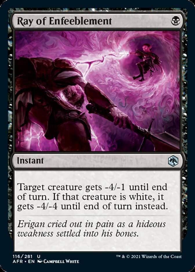 Magic: The Gathering MTG Single Ray of Enfeeblement [Dungeons & Dragons: Adventures in the Forgotten Realms]