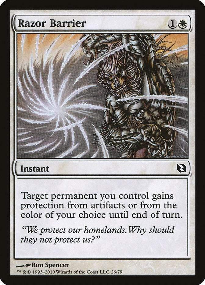 Magic: The Gathering MTG Single Razor Barrier [Duel Decks: Elspeth vs. Tezzeret]