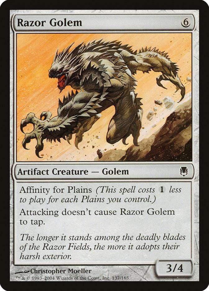 Magic: The Gathering MTG Single Razor Golem [Darksteel]
