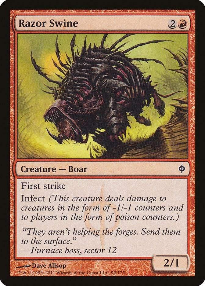 Magic: The Gathering MTG Single Razor Swine [New Phyrexia]
