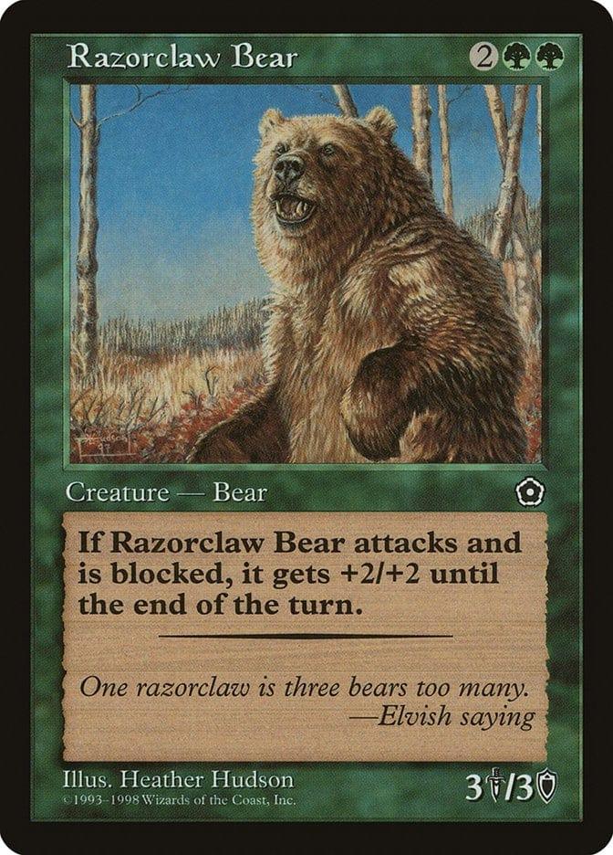 Magic: The Gathering MTG Single Razorclaw Bear [Portal Second Age]
