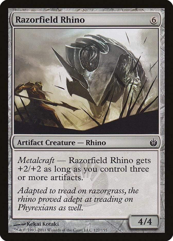 Magic: The Gathering MTG Single Razorfield Rhino [Mirrodin Besieged]