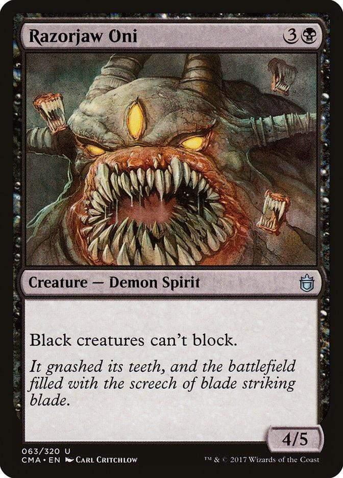 Magic: The Gathering MTG Single Razorjaw Oni [Commander Anthology]