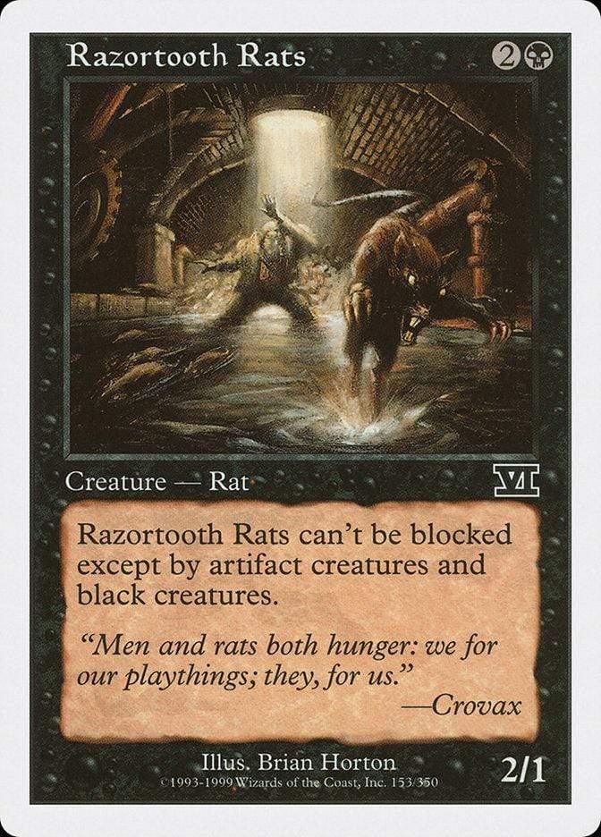 Magic: The Gathering MTG Single Razortooth Rats [Classic Sixth Edition]
