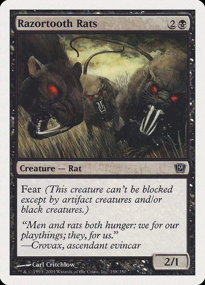 Magic: The Gathering MTG Single Razortooth Rats [Ninth Edition]