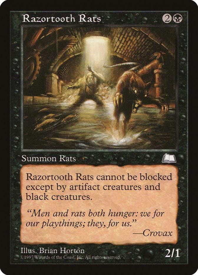 Magic: The Gathering MTG Single Razortooth Rats [Weatherlight]