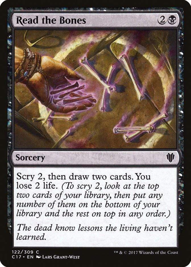 Magic: The Gathering MTG Single Read the Bones [Commander 2017]