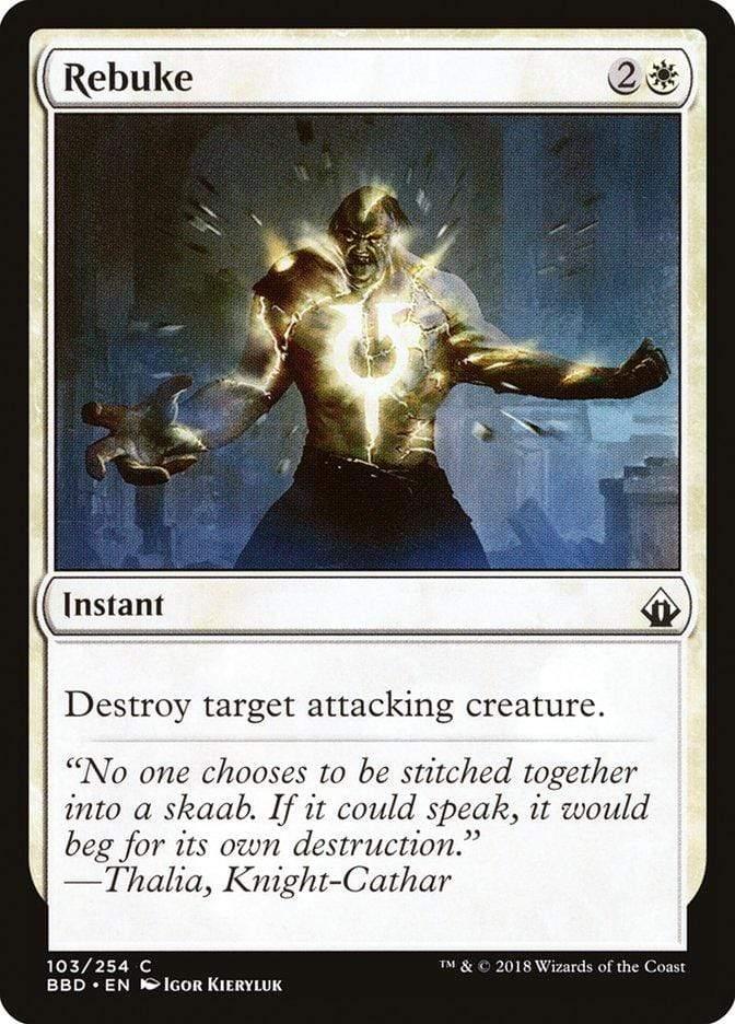 Magic: The Gathering MTG Single Rebuke [Battlebond]