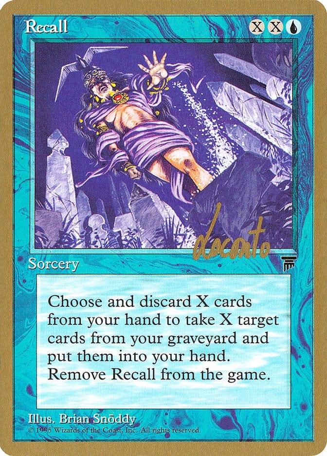 Magic: The Gathering MTG Single Recall [Pro Tour Collector Set]