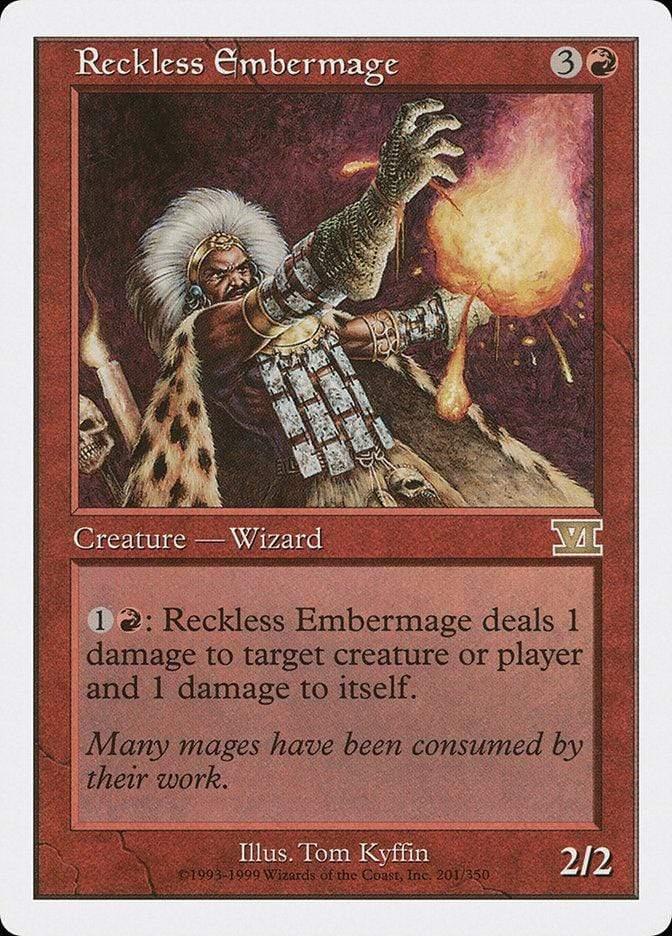 Magic: The Gathering MTG Single Reckless Embermage [Classic Sixth Edition]