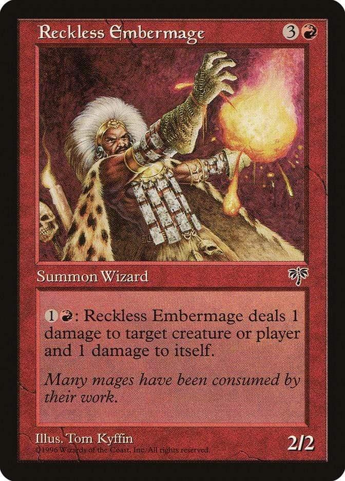 Magic: The Gathering MTG Single Reckless Embermage [Mirage]