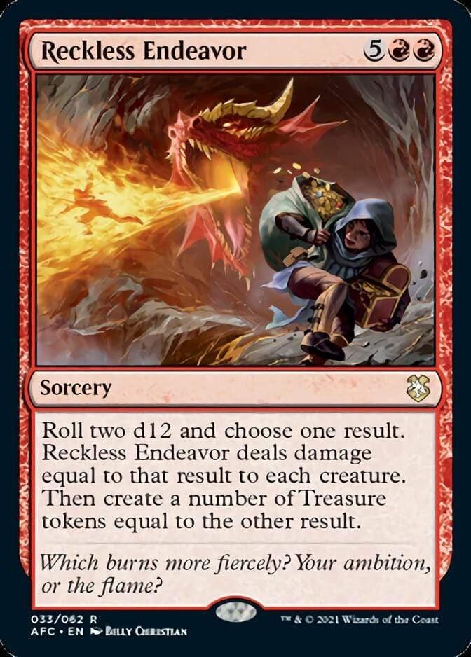 Magic: The Gathering MTG Single Reckless Endeavor [Dungeons & Dragons: Adventures in the Forgotten Realms Commander]