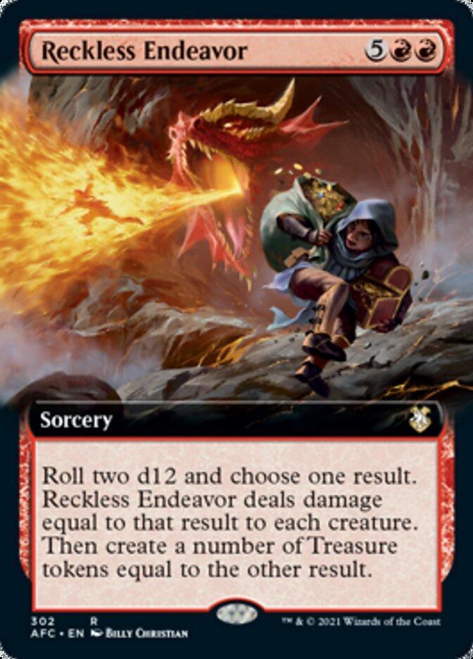 Magic: The Gathering MTG Single Reckless Endeavor (Extended) [Dungeons & Dragons: Adventures in the Forgotten Realms Commander]