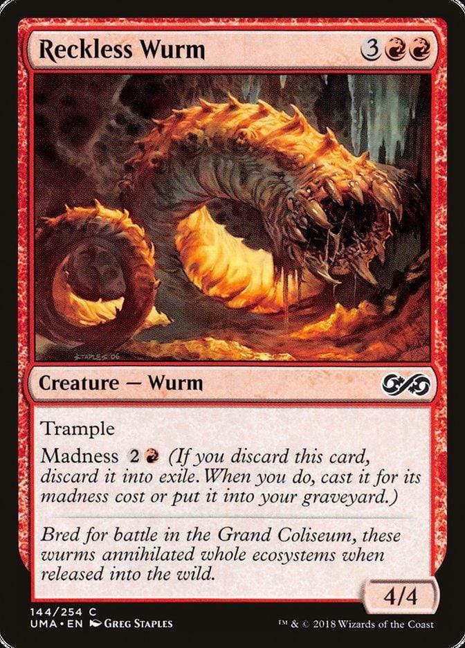 Magic: The Gathering MTG Single Reckless Wurm [Ultimate Masters]