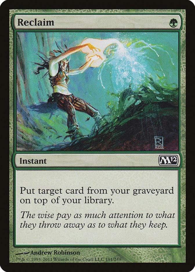 Magic: The Gathering MTG Single Reclaim [Magic 2012]