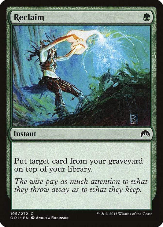 Magic: The Gathering MTG Single Reclaim [Magic Origins]