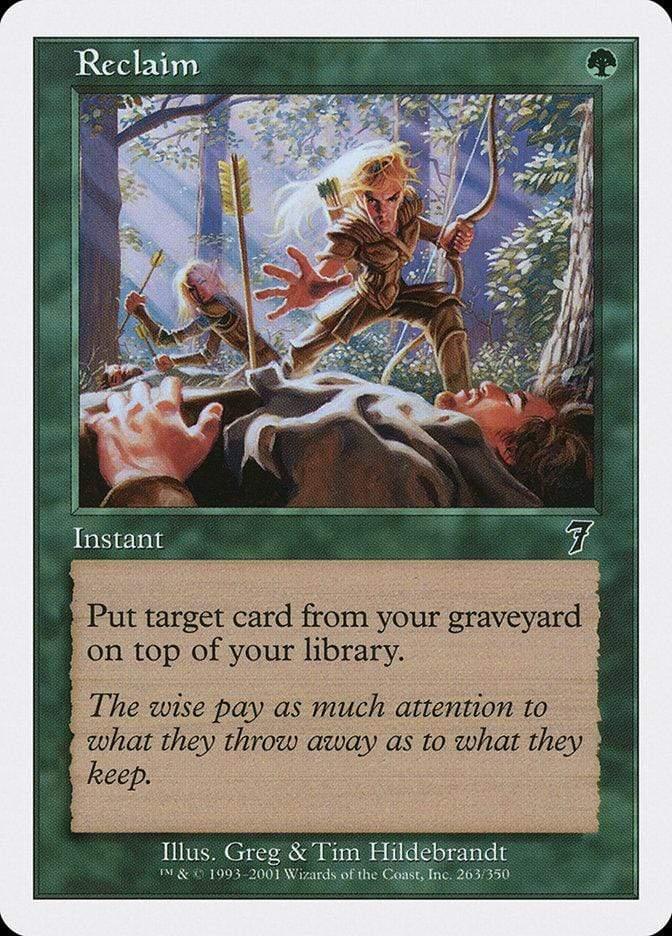 Magic: The Gathering MTG Single Reclaim [Seventh Edition]