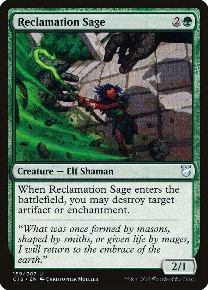 Magic: The Gathering MTG Single Reclamation Sage [Commander 2018]
