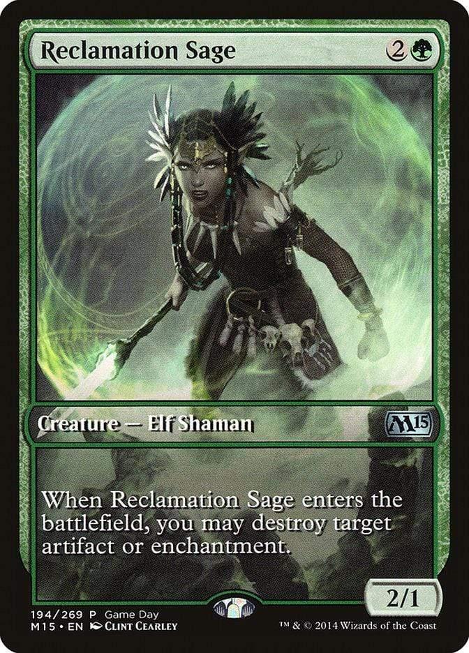 Magic: The Gathering MTG Single Reclamation Sage (Game Day) [Magic 2015 Promos]