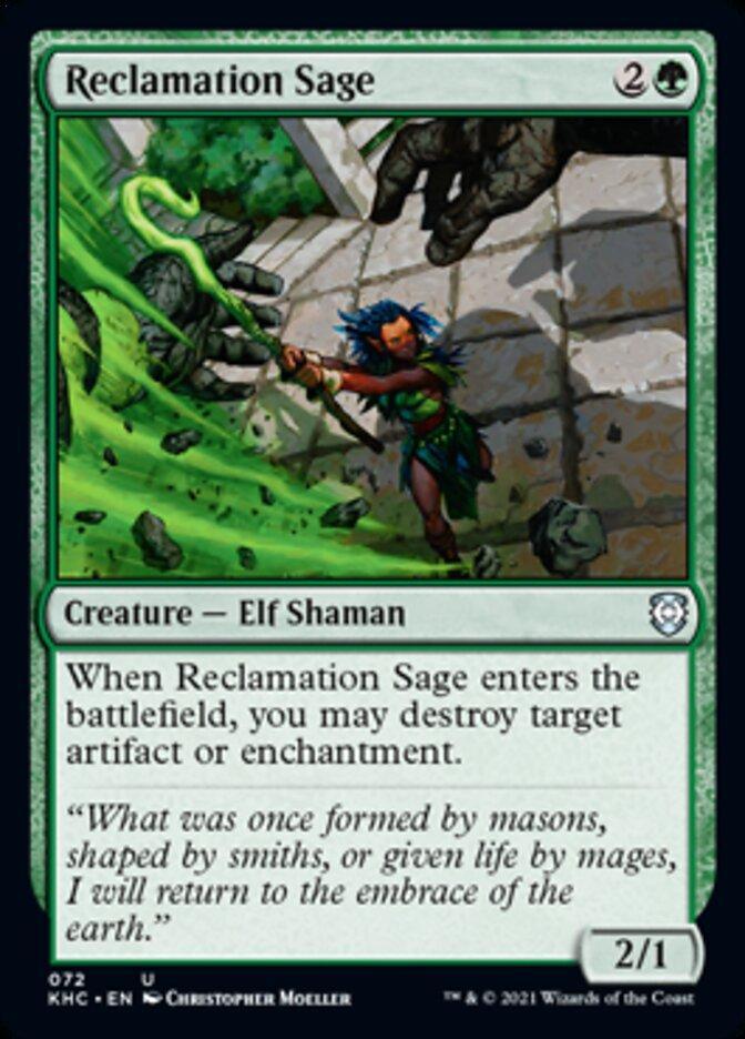 Magic: The Gathering MTG Single Reclamation Sage [Kaldheim Commander]