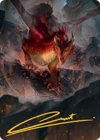 Magic: The Gathering MTG Single Red Dragon Art Card (Gold-Stamped Signature) [Dungeons & Dragons: Adventures in the Forgotten Realms Art Series]