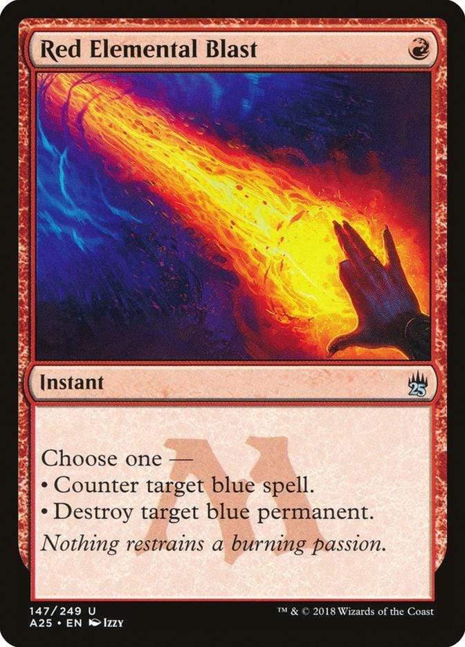 Magic: The Gathering MTG Single Red Elemental Blast [Masters 25]