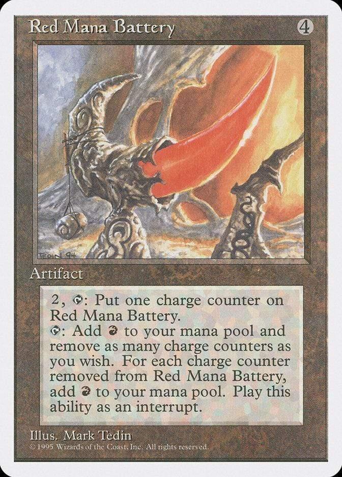 Magic: The Gathering MTG Single Red Mana Battery [Fourth Edition]