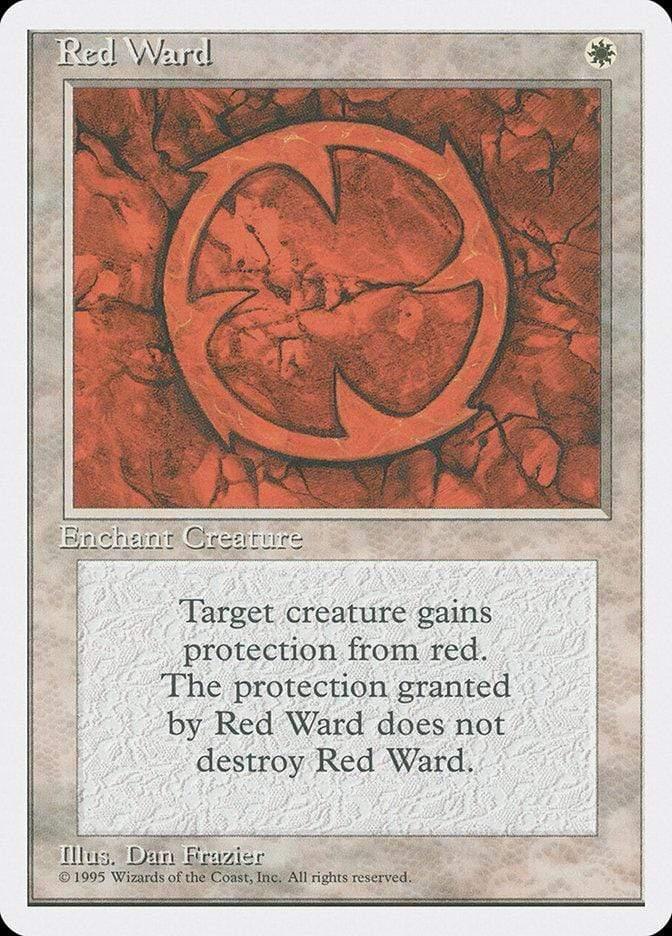 Magic: The Gathering MTG Single Red Ward [Fourth Edition]