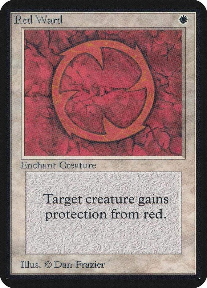 Magic: The Gathering MTG Single Red Ward [Limited Edition Alpha]