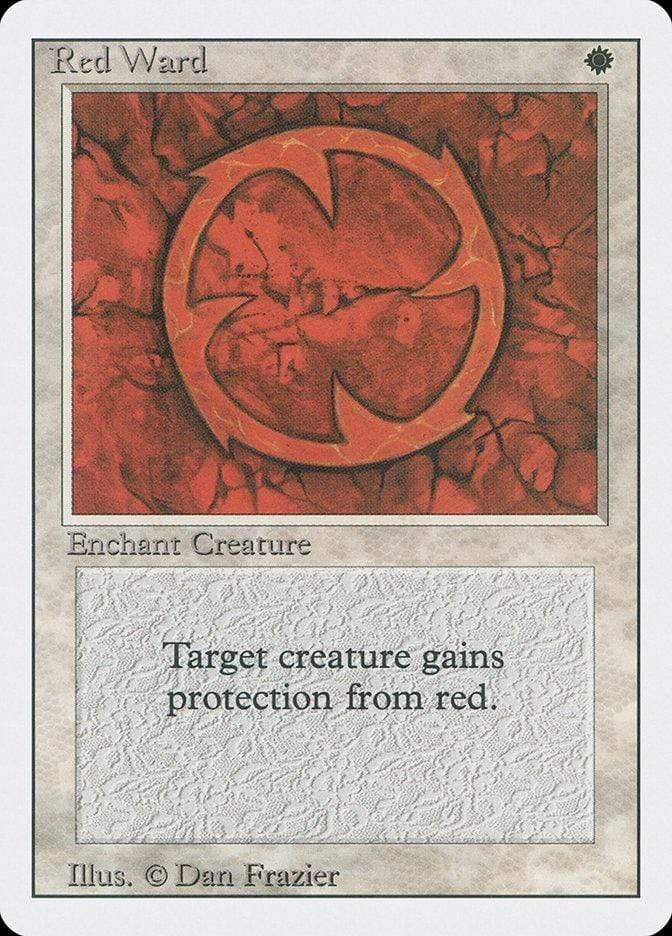 Magic: The Gathering MTG Single Red Ward [Revised Edition]