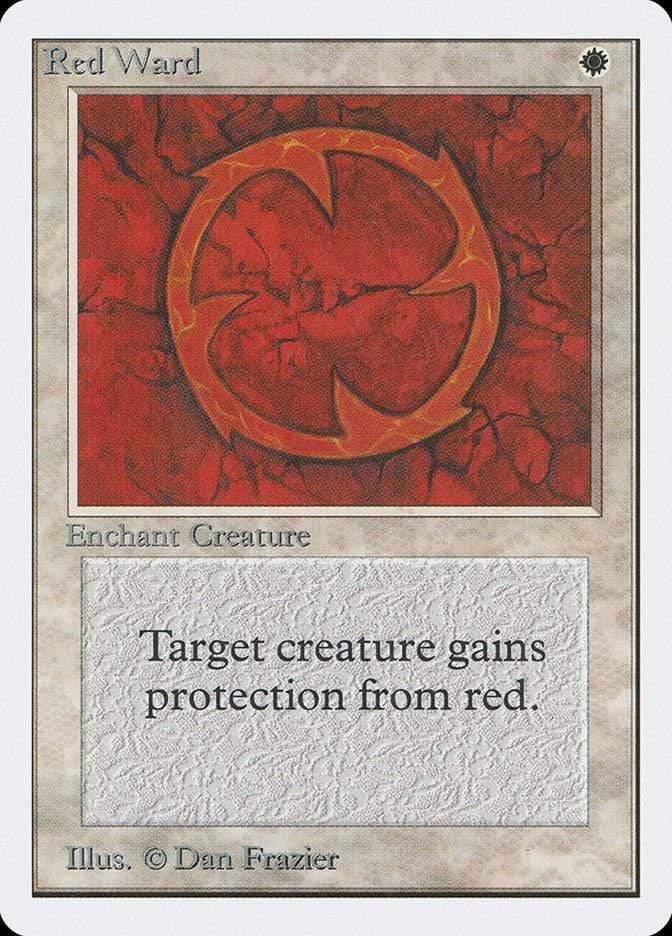 Magic: The Gathering MTG Single Red Ward [Unlimited Edition]