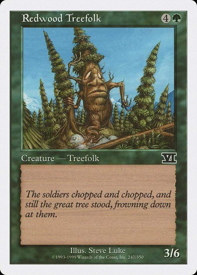 Magic: The Gathering MTG Single Redwood Treefolk [Classic Sixth Edition]