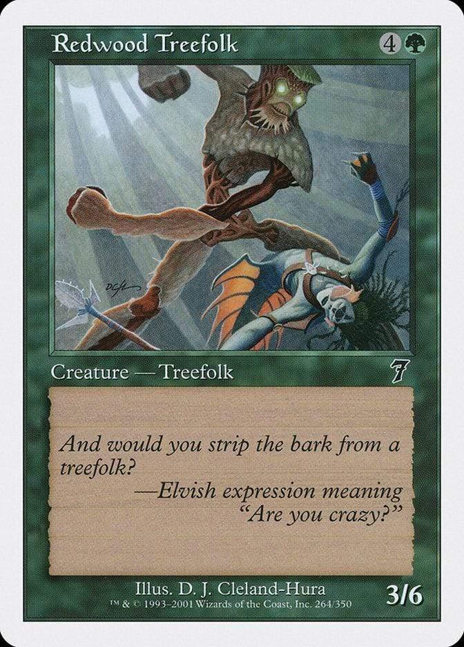 Magic: The Gathering MTG Single Redwood Treefolk [Seventh Edition]