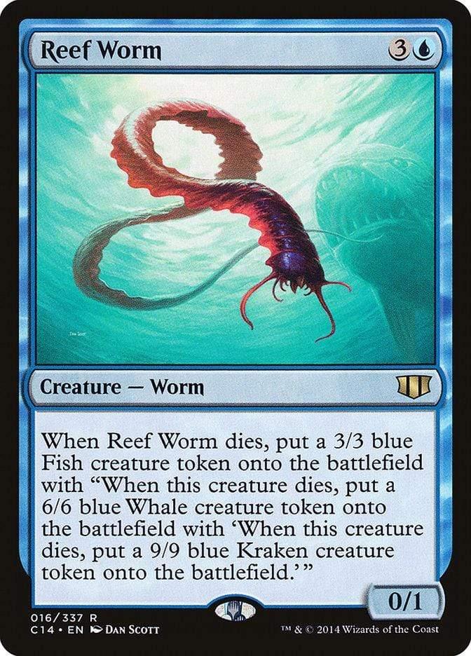 Magic: The Gathering MTG Single Reef Worm [Commander 2014]