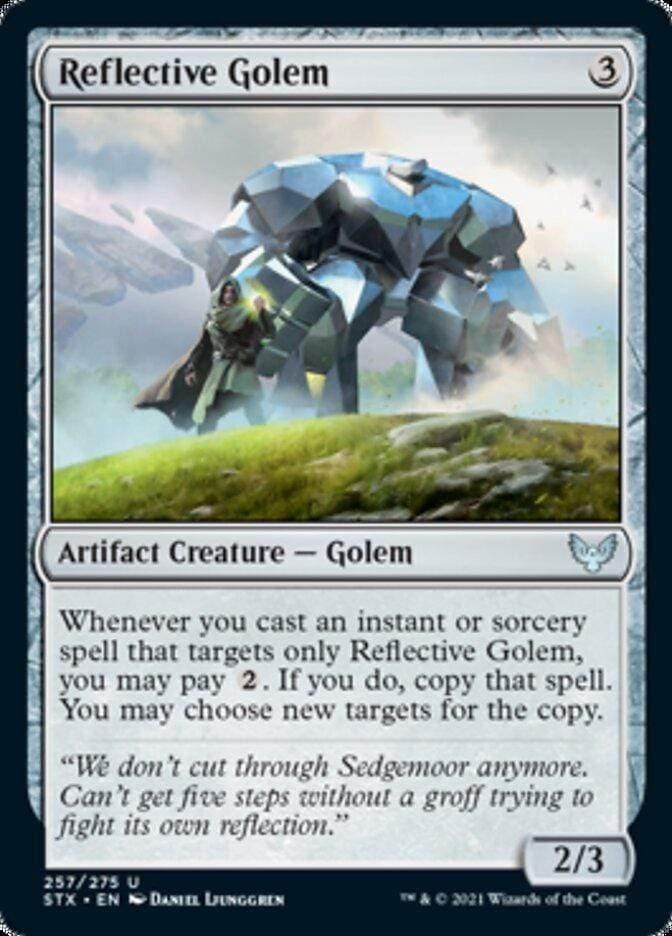 Magic: The Gathering MTG Single Reflective Golem [Strixhaven: School of Mages]