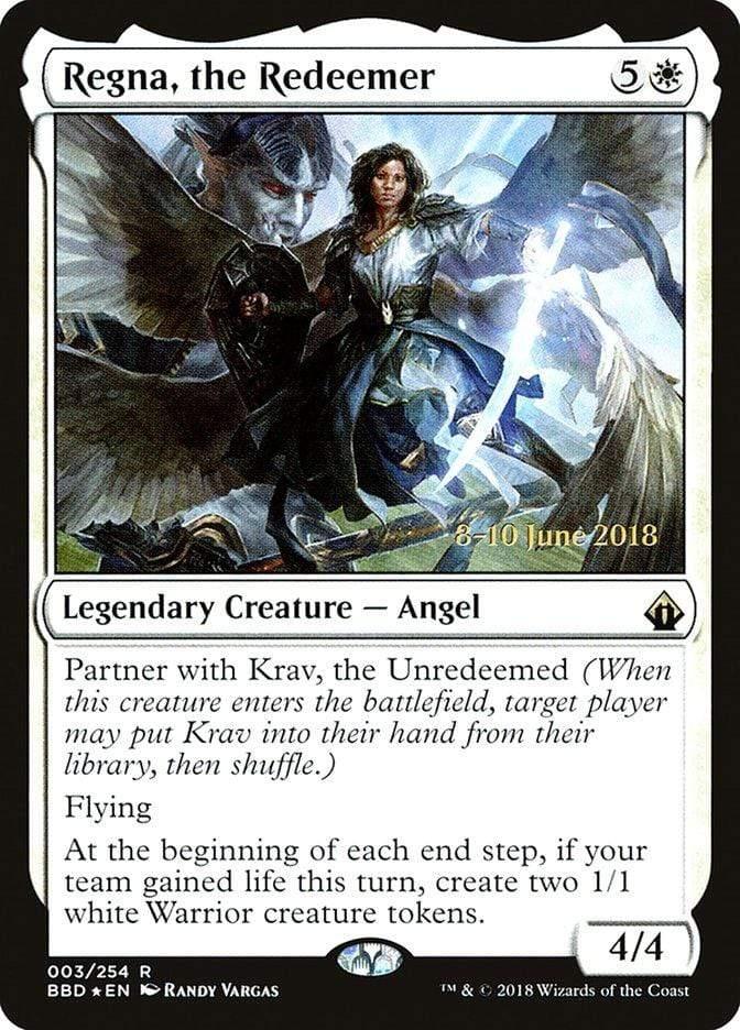 Magic: The Gathering MTG Single Regna, the Redeemer  [Battlebond Prerelease Promos]