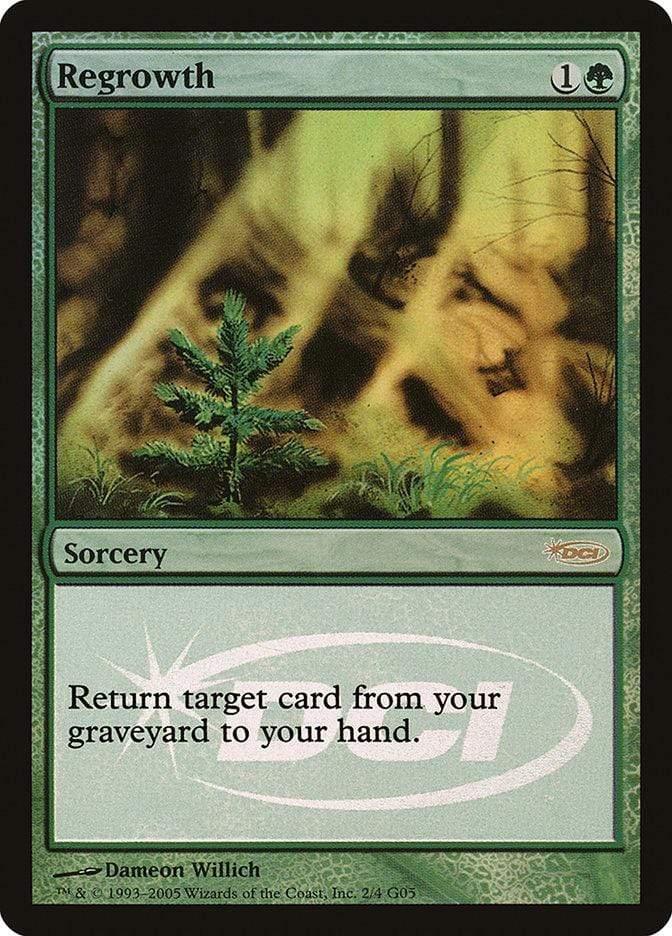 Magic: The Gathering MTG Single Regrowth [Judge Gift Cards 2005]