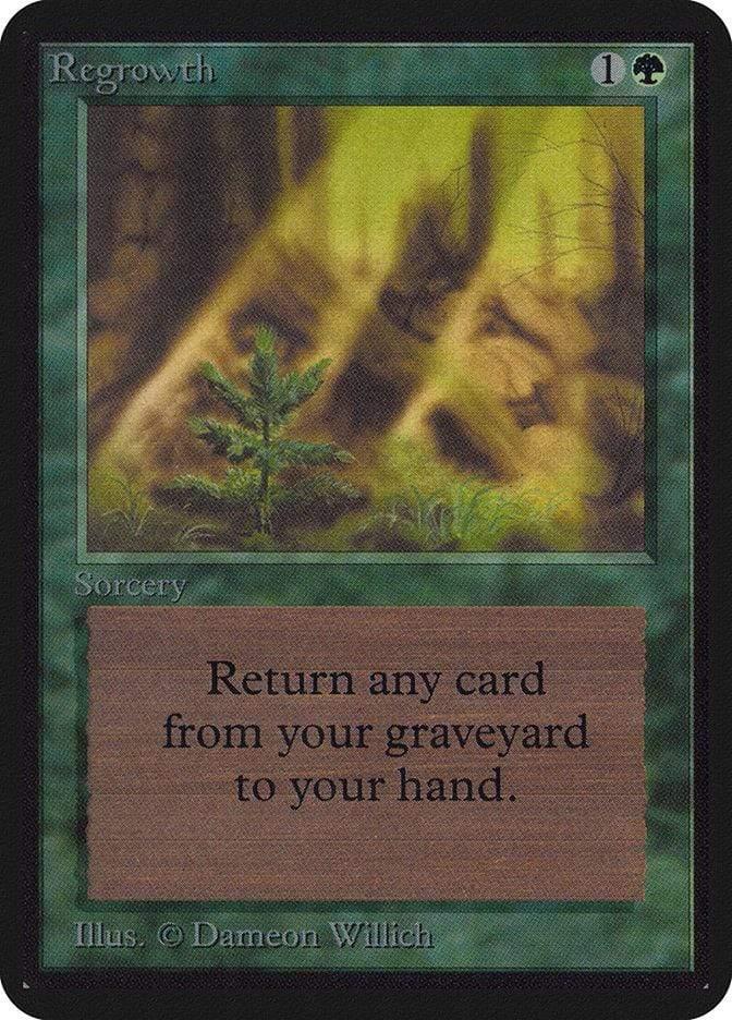 Magic: The Gathering MTG Single Regrowth [Limited Edition Alpha]