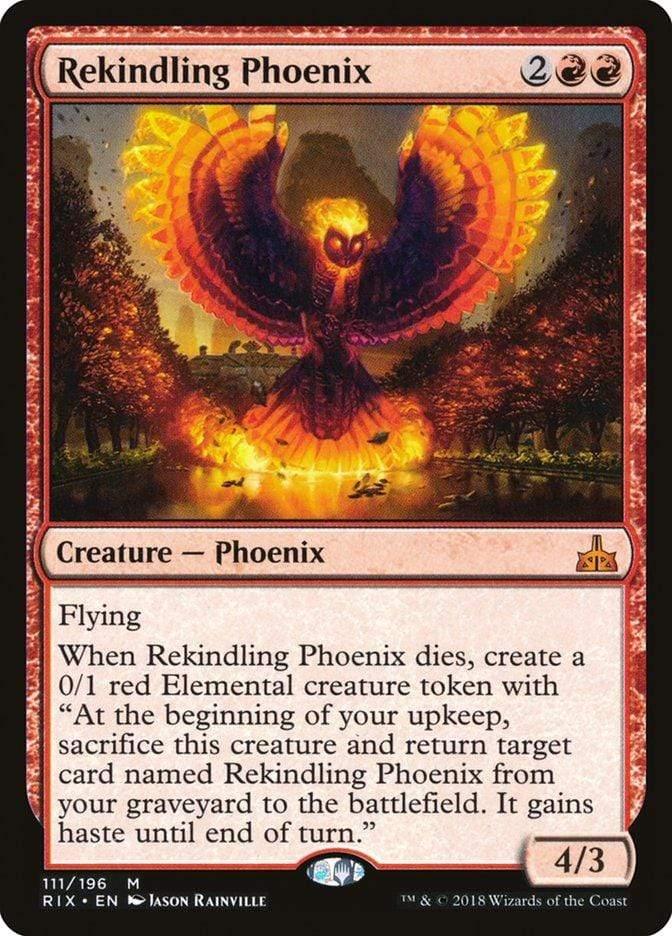 Magic: The Gathering MTG Single Rekindling Phoenix [Rivals of Ixalan]