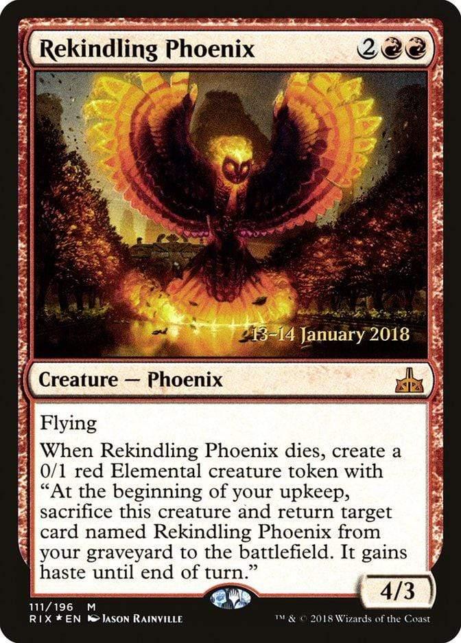 Magic: The Gathering MTG Single Rekindling Phoenix [Rivals of Ixalan Prerelease Promos]