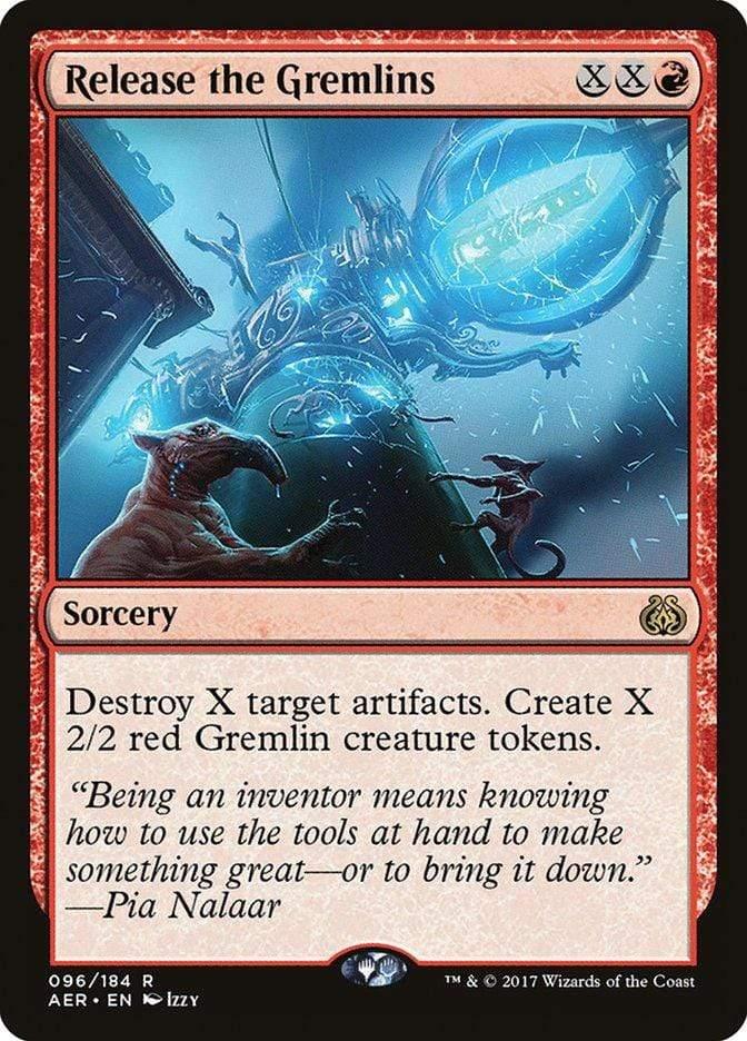 Magic: The Gathering MTG Single Release the Gremlins [Aether Revolt]
